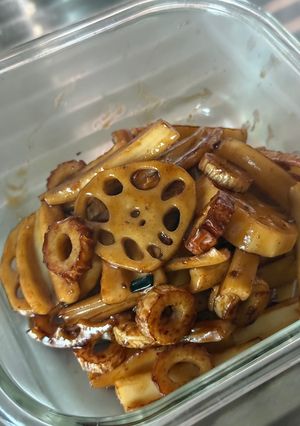 竹輪と蓮根の甘辛炒め-レシピのメイン写真