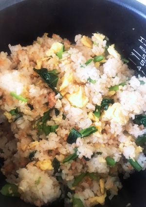 栄養満点小松菜ご飯　混ぜ込み、おにぎり-レシピのメイン写真