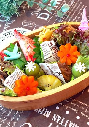 作り置きおかずレタス巻き弁当 詰め方-レシピのメイン写真