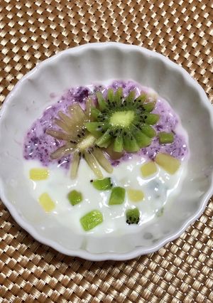 花火ヨーグルト-レシピのメイン写真