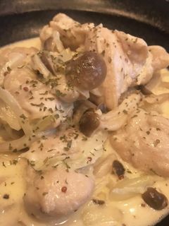 鶏胸肉とたっぷりきのこのクリーム煮-レシピのメイン写真
