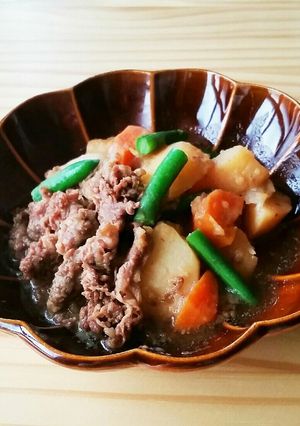 肉汁をしっかりおイモに！技あり肉じゃが☆-レシピのメイン写真
