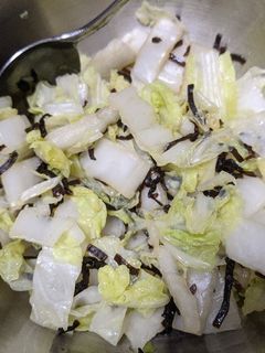 お手軽白菜の塩こんぶ和え-レシピのメイン写真