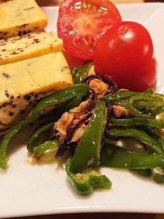 ピーマンとツナの塩昆布炒め-レシピのメイン写真