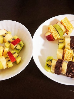 【串deピンチョス】フルーツ&パンケーキ-レシピのメイン写真
