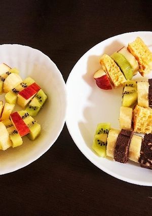 【串deピンチョス】フルーツ&パンケーキ-レシピのメイン写真