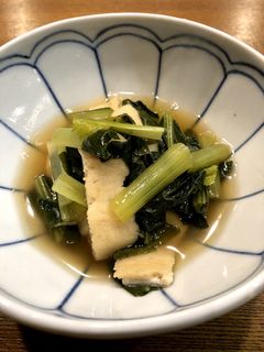 小松菜と油揚げの煮浸し-レシピのメイン写真