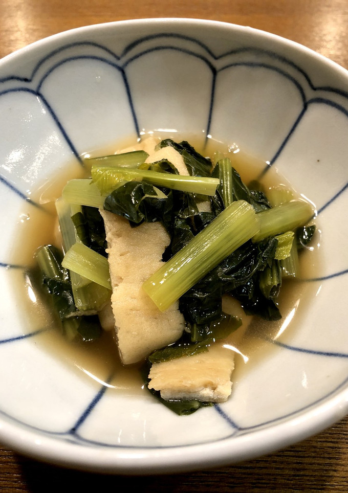 小松菜と油揚げの煮浸し-レシピのメイン写真