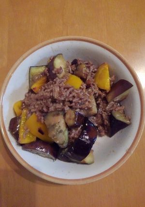 茄子とピーマンの肉味噌-レシピのメイン写真