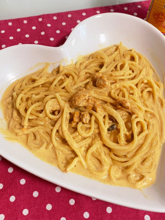 ウニのクリームパスタ-レシピのメイン写真