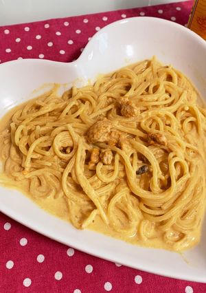 ウニのクリームパスタ-レシピのメイン写真