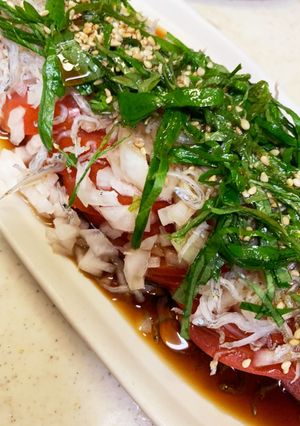 和でも洋でも！簡単トマトサラダ！-レシピのメイン写真