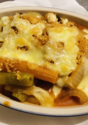 野菜ジュースでレッドグラタン-レシピのメイン写真