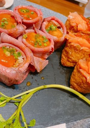 ウニ醤油で＊なんちゃってウニ肉寿司-レシピのメイン写真