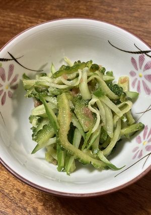 ゴーヤの梅肉サラダ-レシピのメイン写真