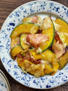 オススメ!かぼちゃとベーコンのチーズ焼き-レシピのメイン写真