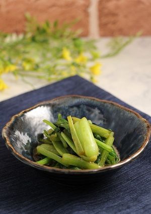 簡単！小松菜の醤油バター炒め-レシピのメイン写真
