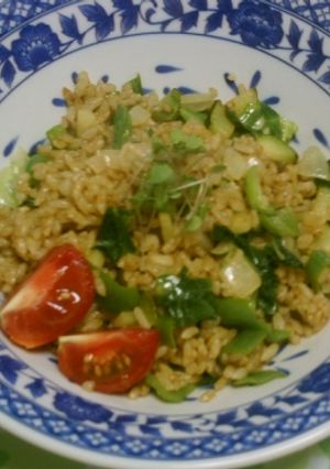 緑野菜のマヨ炒めカレーチャーハン☆-レシピのメイン写真