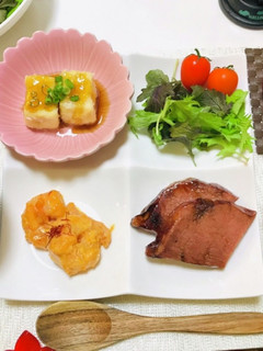 エビマヨ・揚げ出し豆腐で夕飯の献立-レシピのメイン写真