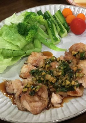 自宅で簡単☆ヘルシー 揚げない油淋鶏-レシピのメイン写真