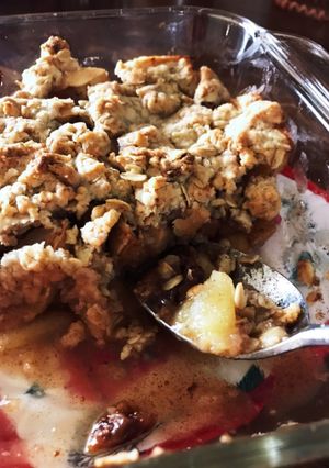 うちの秋の味　アップルクランブル-レシピのメイン写真