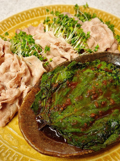 えごまの葉の醤油漬け&豚しゃぶで-レシピのメイン写真