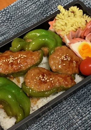甘辛ピーマン肉詰め 2020/09/17-レシピのメイン写真