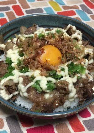 超簡単☆激うま！すき家風お好み豚玉丼♫-レシピのメイン写真