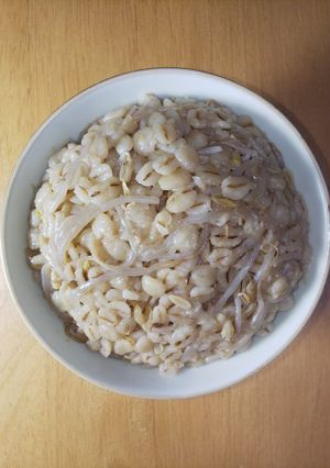 100%押し麦の黒豆もやし麦飯-レシピのメイン写真