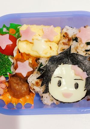 鬼滅の刃 ★ 炭治郎　簡単 キャラ弁-レシピのメイン写真