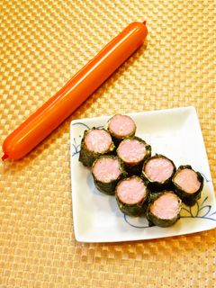 ☺簡単おかず♪のり巻き魚肉ソーセージ☺-レシピのメイン写真