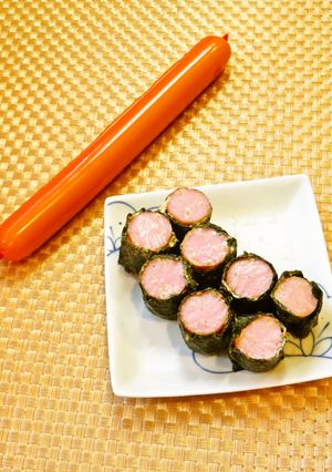 ☺簡単おかず♪のり巻き魚肉ソーセージ☺-レシピのメイン写真