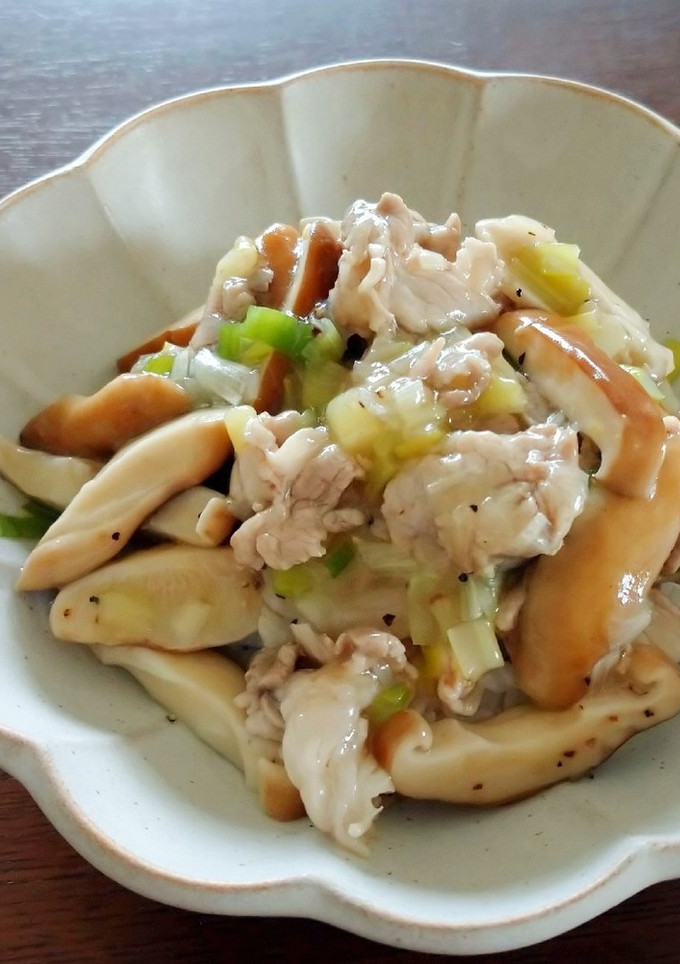 豚肉と椎茸のねぎ塩だれ丼-レシピのメイン写真
