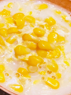 簡単まろやか豆乳スープ♡コーン卵素麺入り-レシピのメイン写真