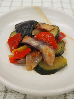 野菜たっぷりタコのカポナータ★神戸市給食-レシピのメイン写真