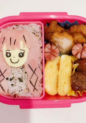 鬼滅の刃 ♡ 甘露寺　簡単 キャラ弁-レシピのメイン写真