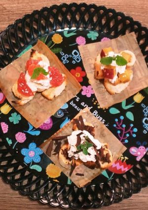 食パンdeなんちゃってデザート♪-レシピのメイン写真