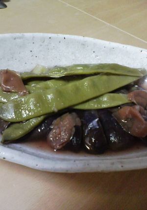 なすとモロッコいんげんの梅干し煮-レシピのメイン写真