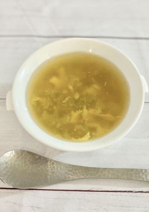 ほっこり温まる♪セロリと卵のスープ-レシピのメイン写真
