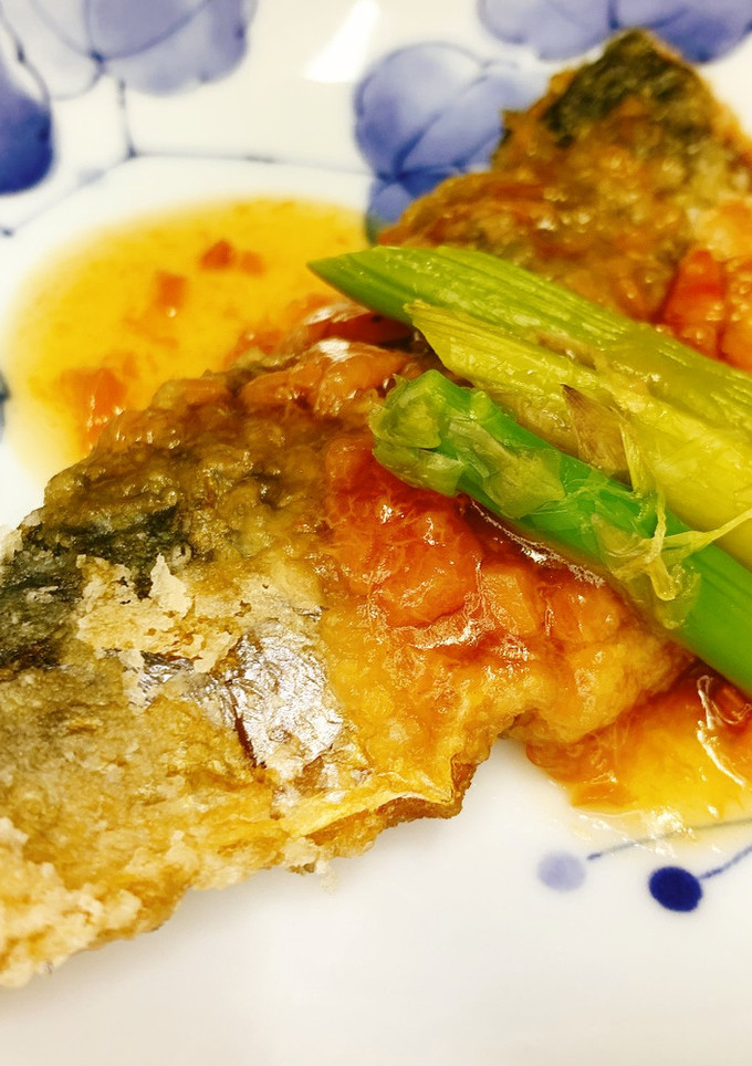 【病院】揚げ魚梅だれ【給食】-レシピのメイン写真