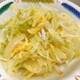 【病院】ちりめんときゃべつ炒め【朝食】