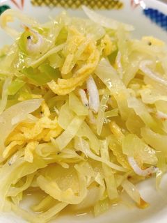 【病院】ちりめんときゃべつ炒め【朝食】-レシピのメイン写真
