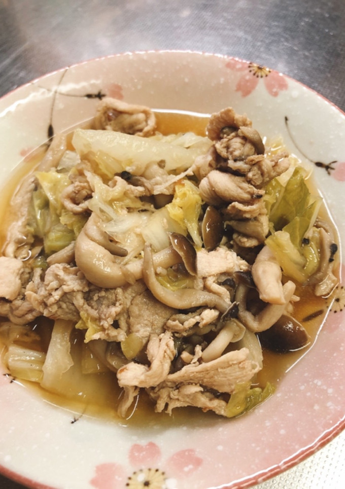 豚肉と白菜としめじの煮物-レシピのメイン写真