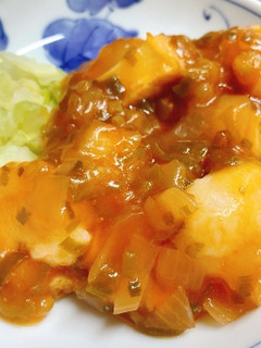 【病院】厚あげエビチリ風【給食】-レシピのメイン写真