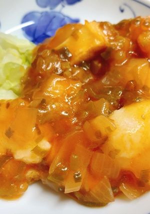 【病院】厚あげエビチリ風【給食】-レシピのメイン写真
