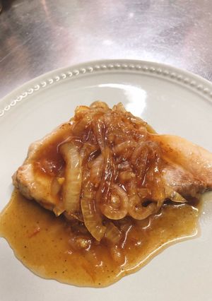豚カツ用肉のマーマレード焼き-レシピのメイン写真