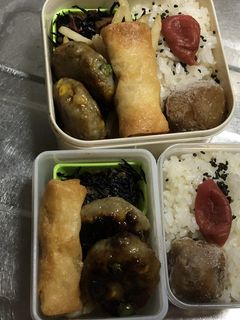 朝は焼くだけ!お弁当につみれハンバーグ-レシピのメイン写真
