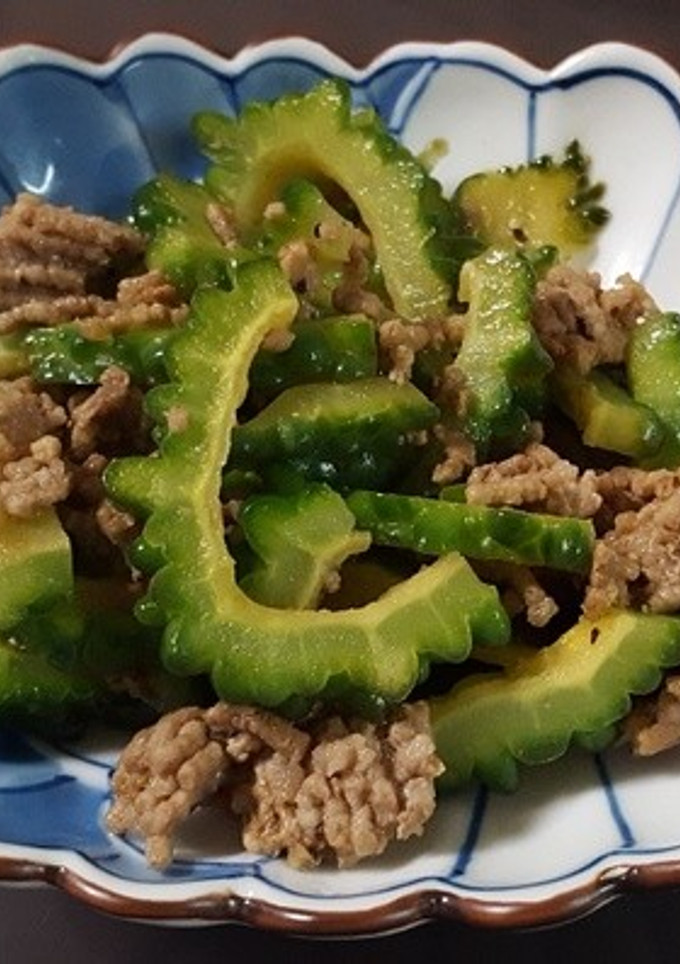 ゴーヤの挽肉炒め-レシピのメイン写真