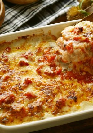 ラムのトマトチーズグラタン-レシピのメイン写真