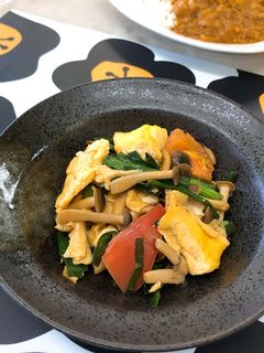 ニラとトマトの卵炒め-レシピのメイン写真